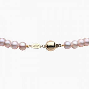 Classic 18K Gold Pink Freshwater Pearl Bracelet