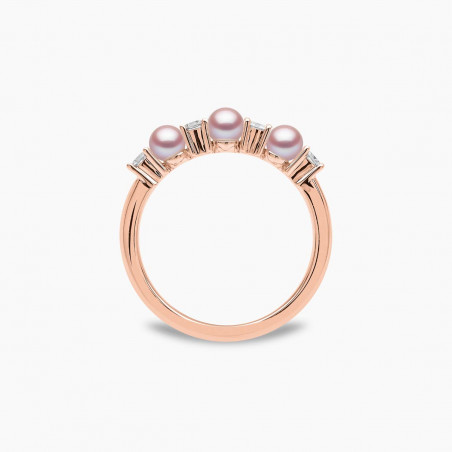 Eclipse 18K Gold Pearl and Diamond Signature Ring