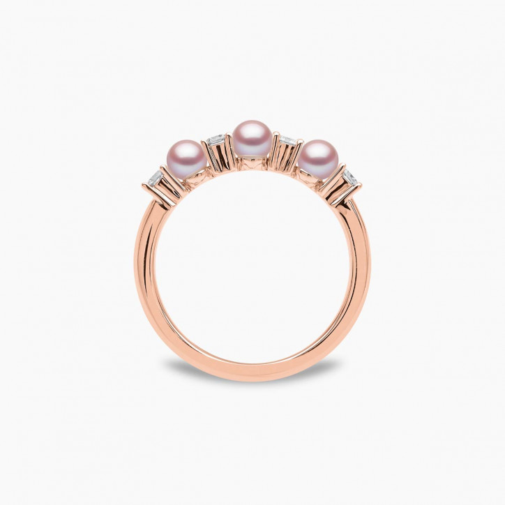 Eclipse 18K Gold Pearl and Diamond Signature Ring