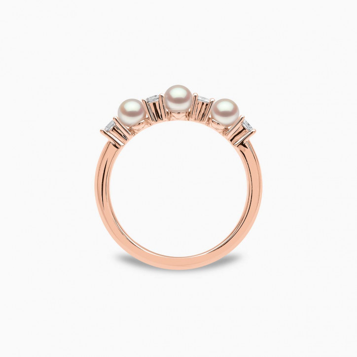 Eclipse 18K Gold Pearl and Diamond Signature Ring