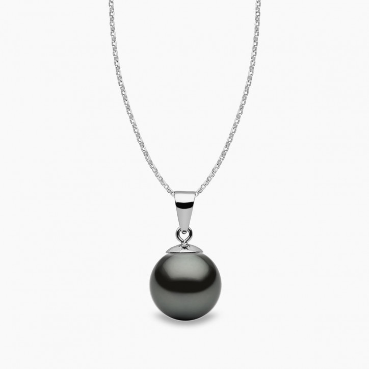 Classic 18K Gold Tahitian Pearl Pendant