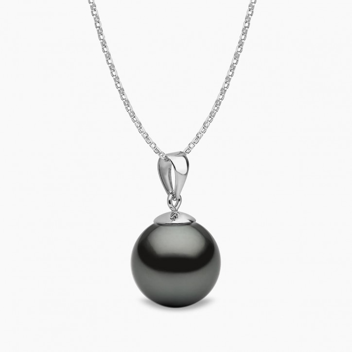 Classic 18K Gold Tahitian Pearl Pendant