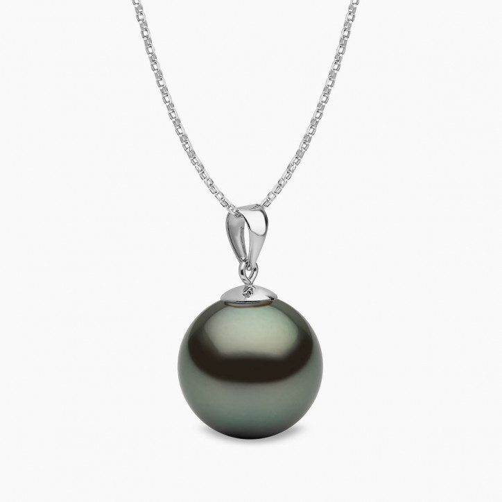 Classic 18K Gold Tahitian Pearl Pendant