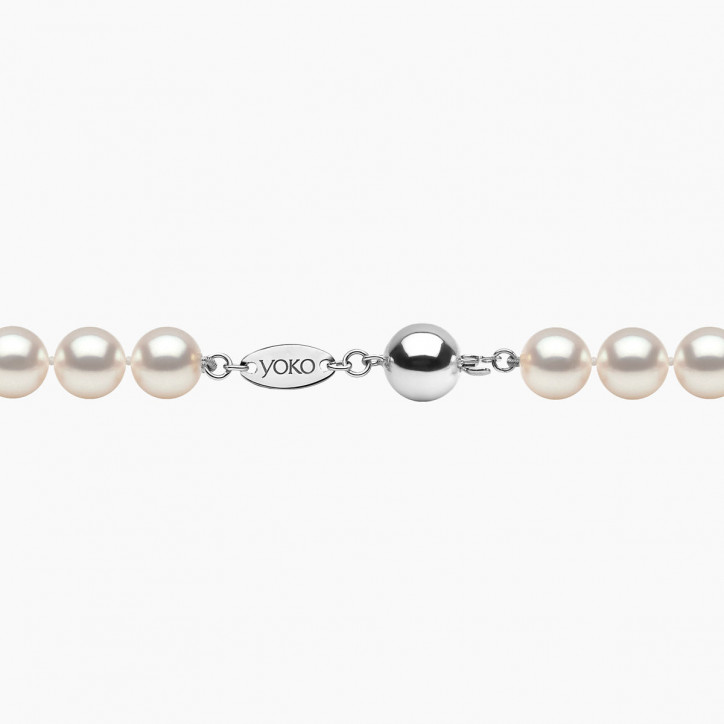 Classic 18K Gold AA Akoya Pearl Necklace