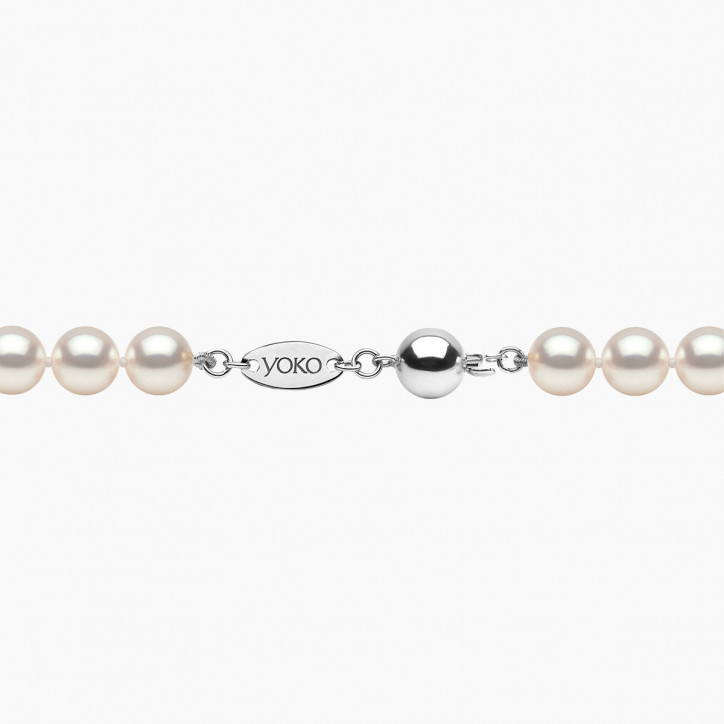 Classic 18K Gold AA Akoya Pearl Necklace