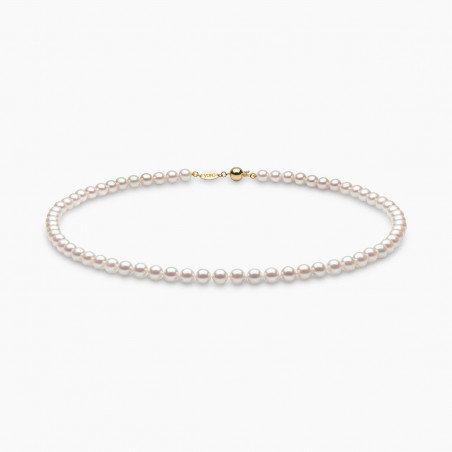 Classic 18K Gold AAA Akoya Pearl Necklace