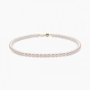 Classic 18K Gold AAA Akoya Pearl Necklace