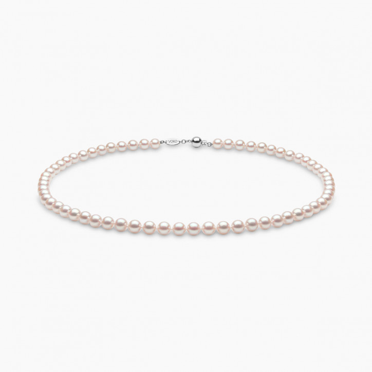 Classic 18K Gold AAA Akoya Pearl Necklace