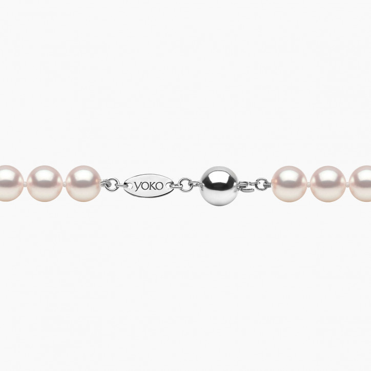 Classic 18K Gold AAA Akoya Pearl Necklace