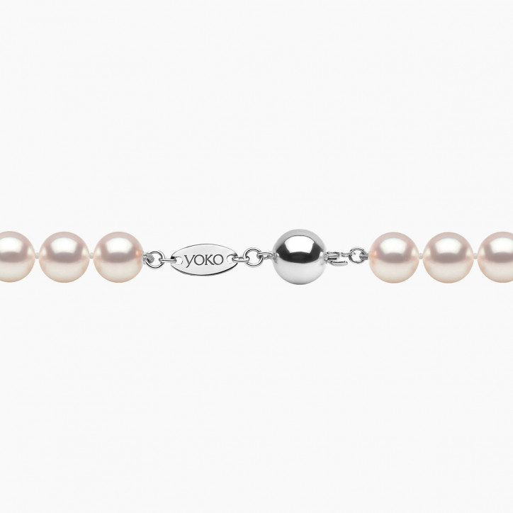 Classic 18K Gold AAA Akoya Pearl Necklace