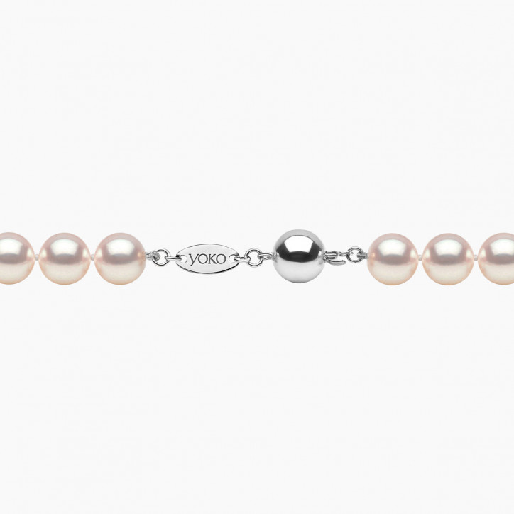 Classic 18K Gold AAA Akoya Pearl Necklace