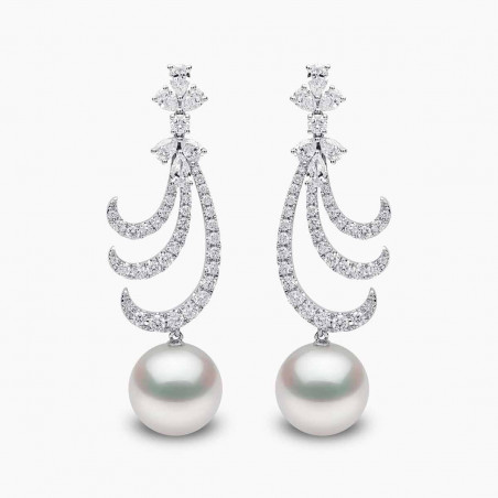 Whisper 18K Gold South Sea Pearl Diamond Earrings