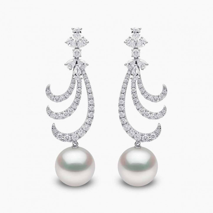 Whisper 18K Gold South Sea Pearl Diamond Earrings