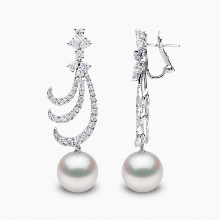 Whisper 18K Gold South Sea Pearl Diamond Earrings