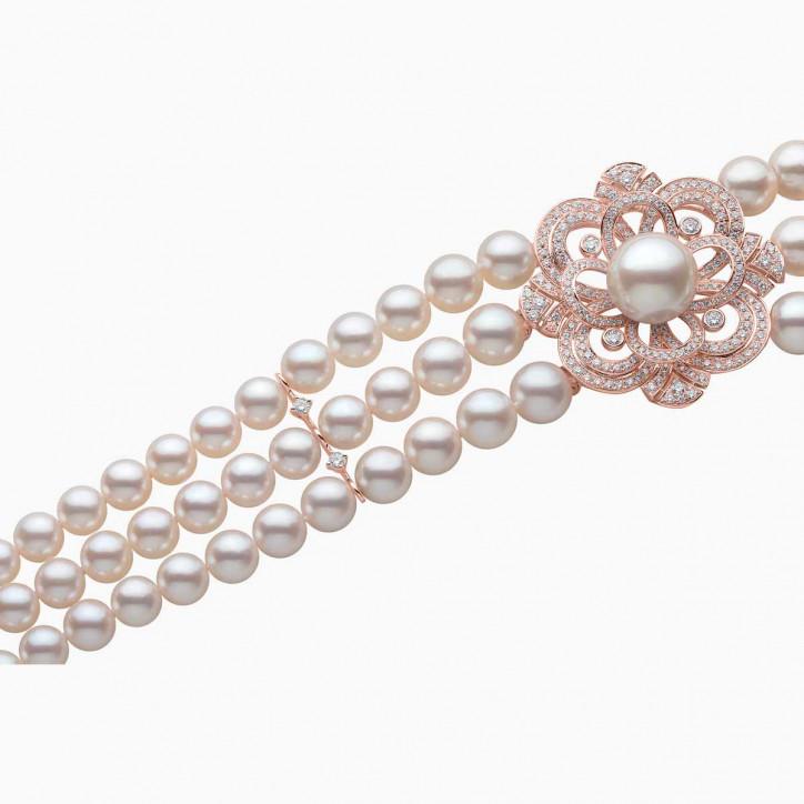 Classic 18K Gold Akoya and South Sea Pearl Choker