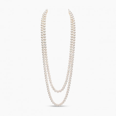 Classic 11mm Freshwater Pearl Strand Rope Necklace