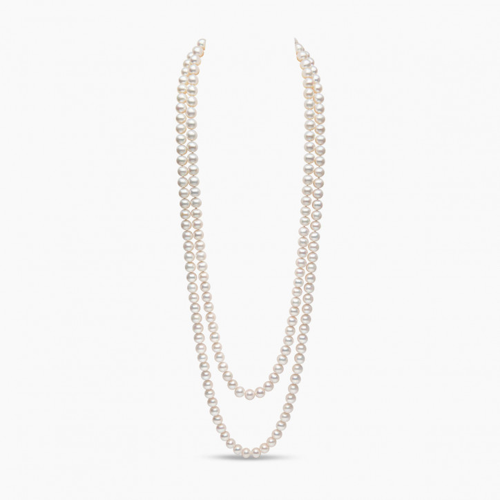 Classic 11mm Freshwater Pearl Strand Rope Necklace