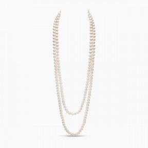 Classic 10mm Freshwater Pearl Strand Rope Necklace