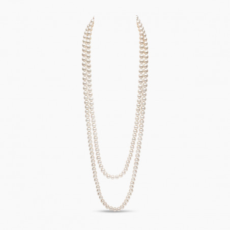 Classic 10mm Freshwater Pearl Strand Rope Necklace