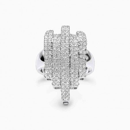 Lumina 18K White Gold and Diamond Ring