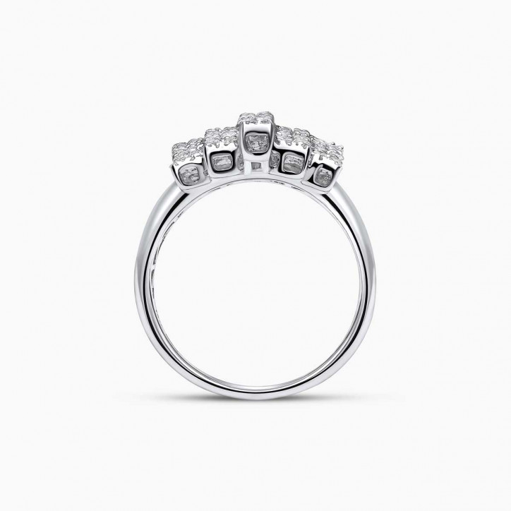 Lumina 18K White Gold and Diamond Ring