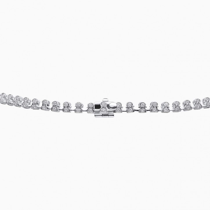 Selene 18K White Gold South Sea Pearl and Diamond Zip Necklace