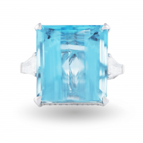 ERST Aquamarine and Diamonds Ring