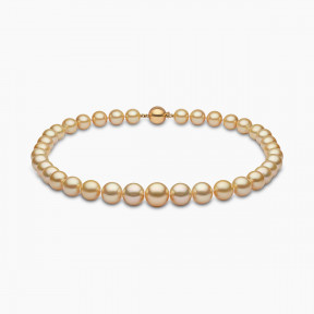 Classic 18K Gold Indonesian South Sea Pearl Strand Necklace