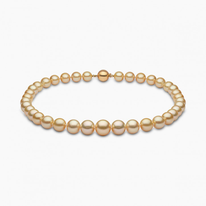 Classic 18K Gold Indonesian South Sea Pearl Strand Necklace