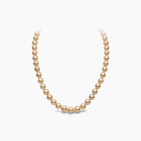 Classic 18K Gold Indonesian South Sea Pearl Strand Necklace