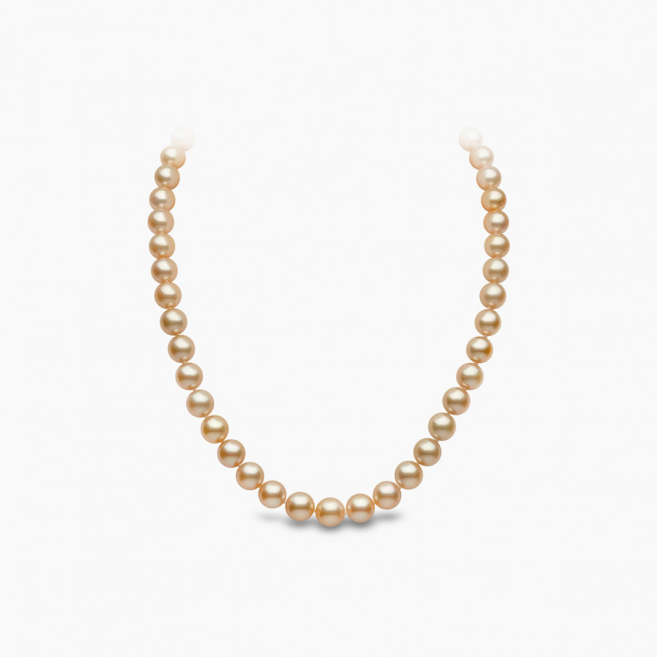 Classic 18K Gold Indonesian South Sea Pearl Strand Necklace