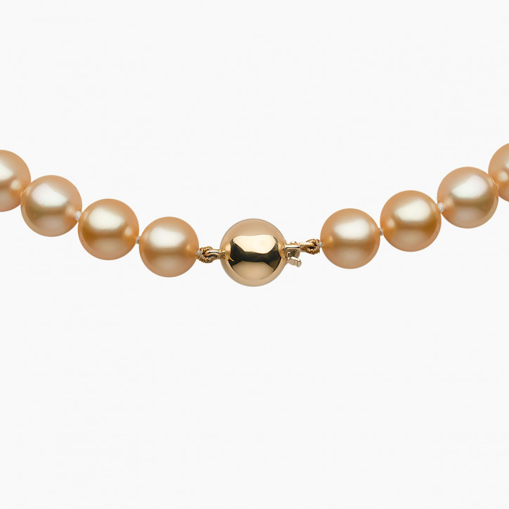 Classic 18K Gold Indonesian South Sea Pearl Strand Necklace