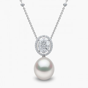 Starlight 18K Gold South Sea Pearl and Diamond Spotlight Pendant