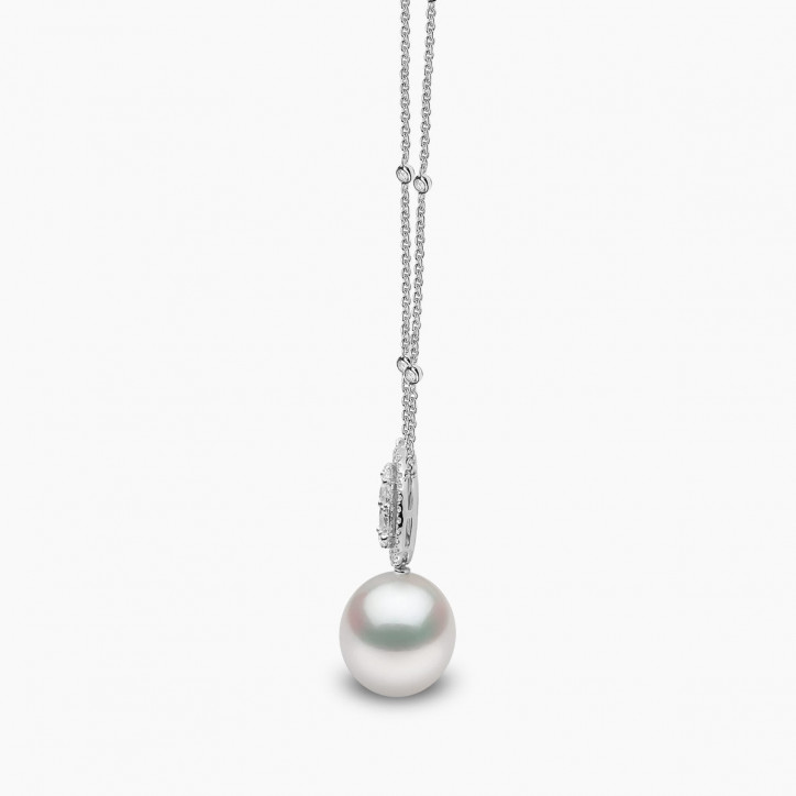 Starlight 18K Gold South Sea Pearl and Diamond Spotlight Pendant