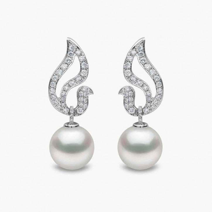 Duchess 18K Gold Pearl and Diamond Fervour Earrings