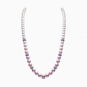 Ombré 18K Gold Akoya and Pink Freshwater Pearl Necklace