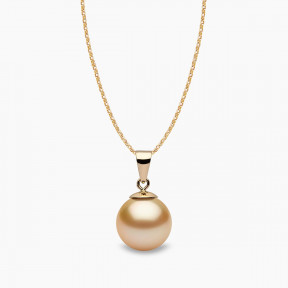 Classic 18K Gold Golden South Sea Pearl Pendant