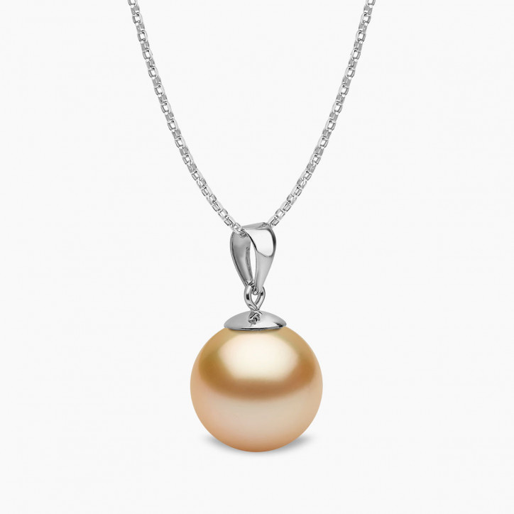 Classic 18K Gold Golden South Sea Pearl Pendant