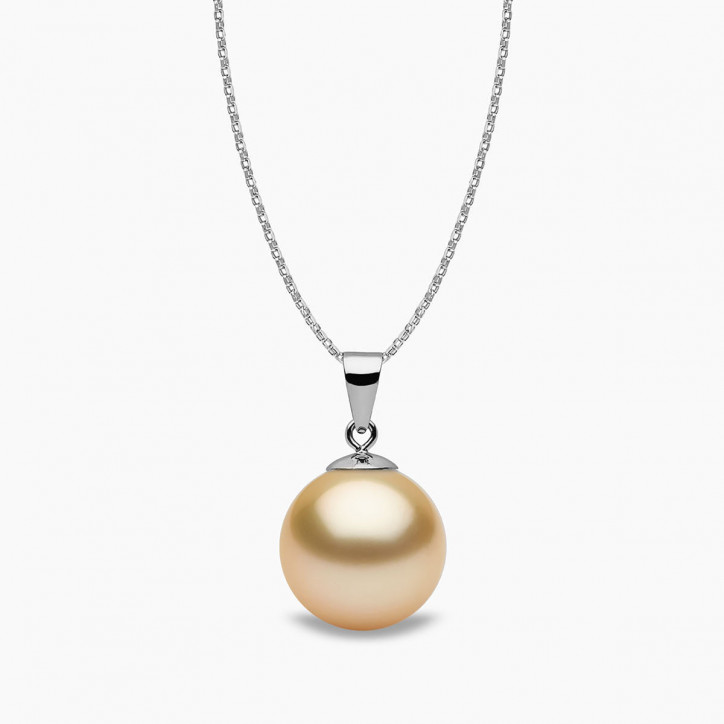 Classic 18K Gold Golden South Sea Pearl Pendant