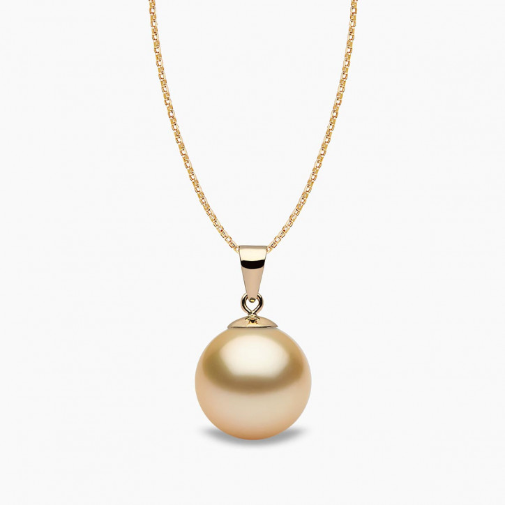 Classic 18K Gold Golden South Sea Pearl Pendant