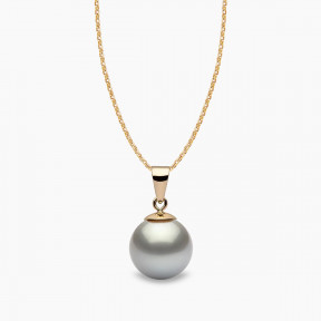 Classic 18K Gold Tahitian Pearl Pendant