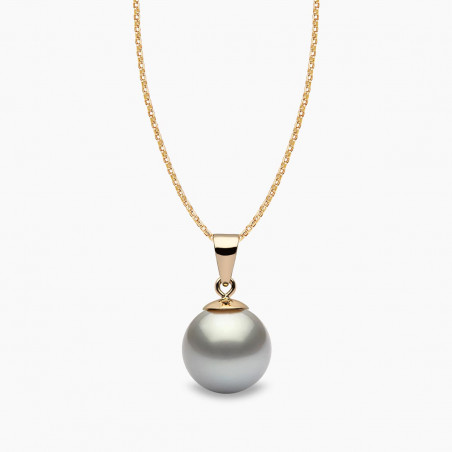 Classic 18K Gold Tahitian Pearl Pendant