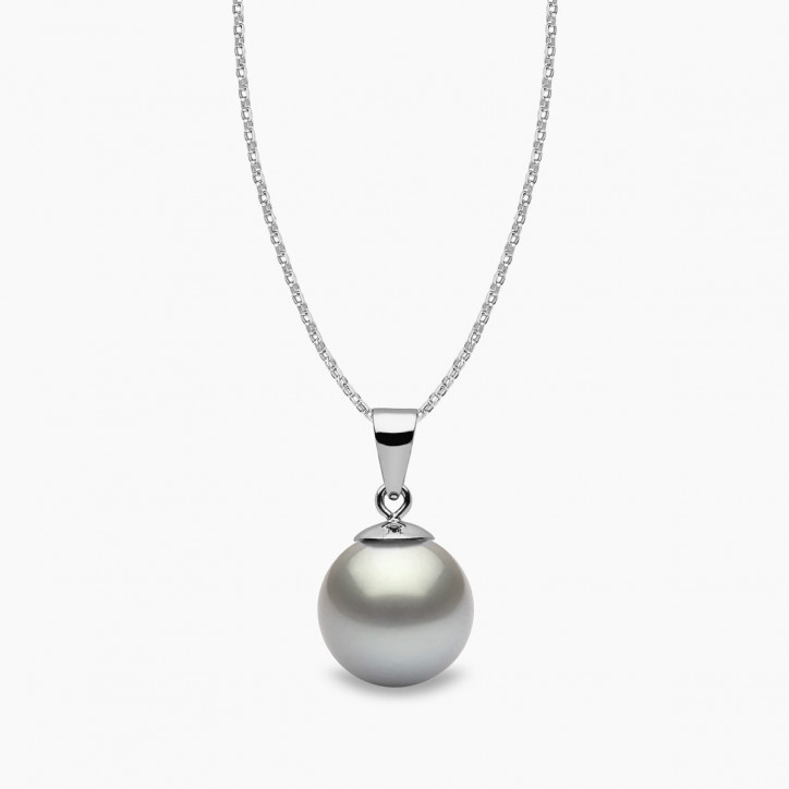 Classic 18K Gold Tahitian Pearl Pendant