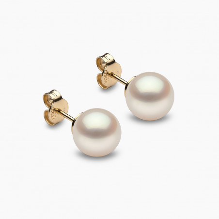 Classic 18K Gold South Sea Pearl Stud Earrings