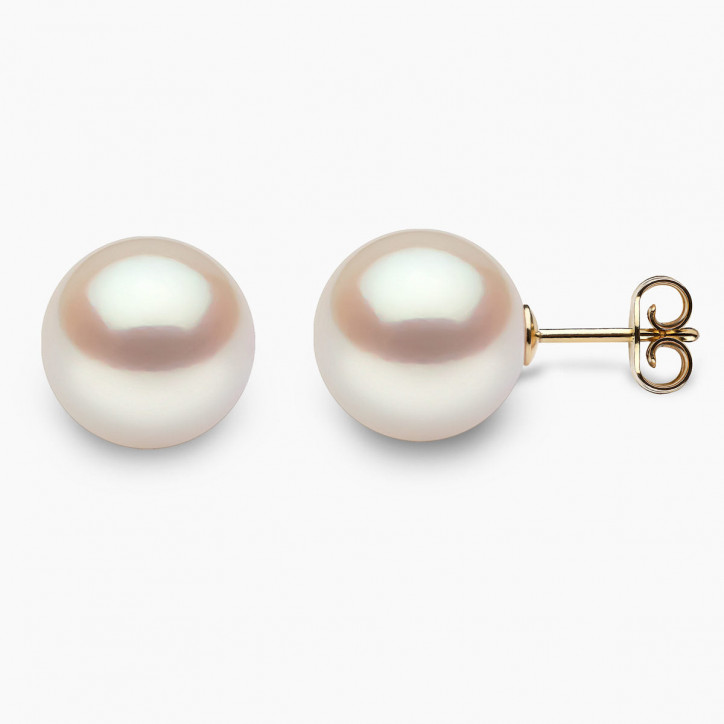 Classic 18K Gold South Sea Pearl Stud Earrings