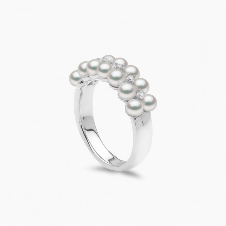 Eclipse 18K Gold Pearl and Diamond Twilight Ring