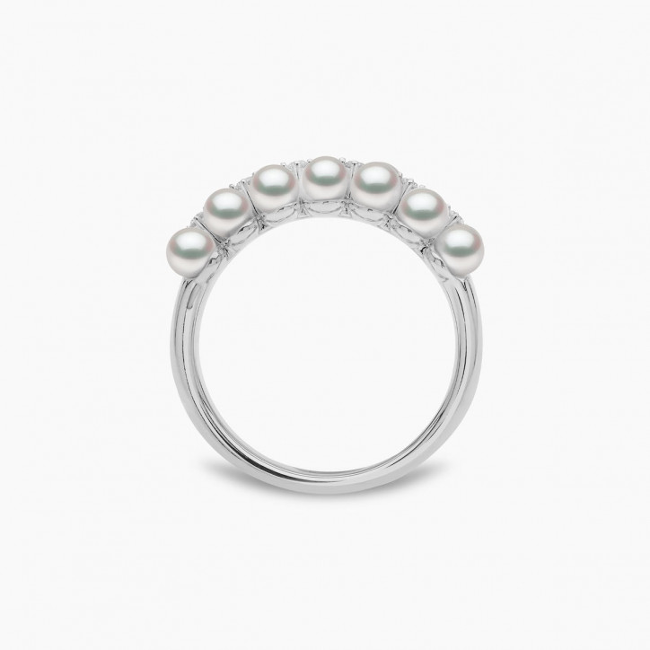 Eclipse 18K Gold Pearl and Diamond Twilight Ring