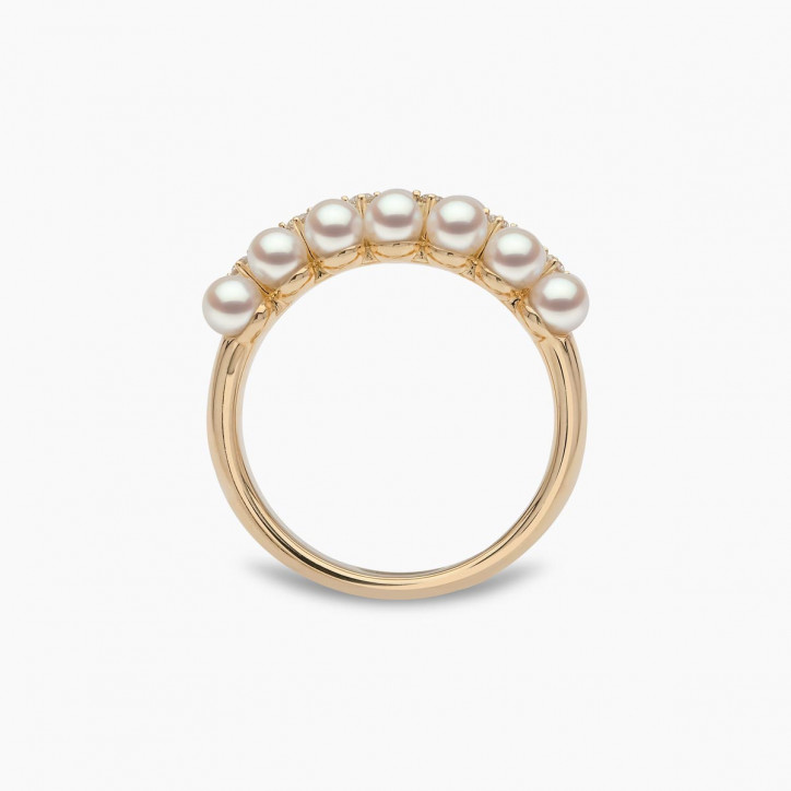 Eclipse 18K Gold Pearl and Diamond Twilight Ring