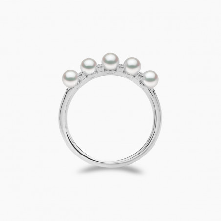 Eclipse 18K Gold Pearl and Diamond Sky Ring