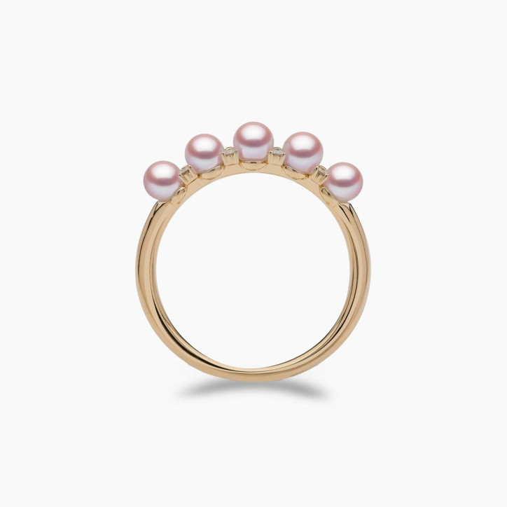 Eclipse 18K Gold Pearl and Diamond Sky Ring